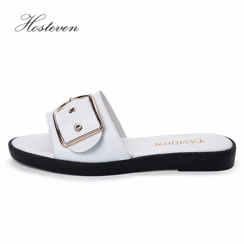 Hosteven Women Slippers Flats Casual Female Sweet Fashion Summer Shoes Comfortable Ladies Woman Soild | Обувь