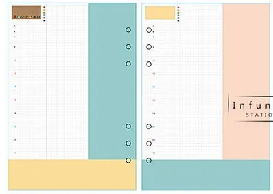 daily planner Милый мультфильм 6 отверстий школьная внутренняя бумажная ядро для спиральной тетради, конфеты студенческий планировщик Органайзер замена бумаги 8 видов A5 A6 - Цвет: daily planner