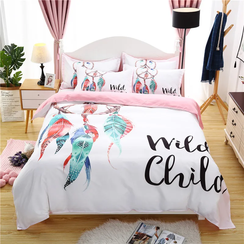 Череп мистер/леди 3D печать постельных принадлежностей цветок постельное белье 3