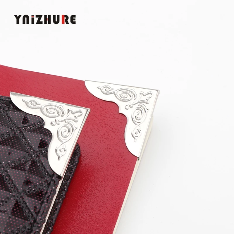 8 шт покрытые серебром книга Скрапбукинг Альбомы меню Угловые протекторы