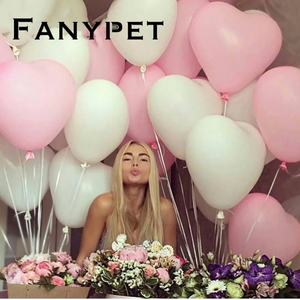 

100Pcs/lot 2.2g Latex Balloons Heart Shaped Multicolor Baloon Hot Globos Birthday Wedding Festival Party Decoration Baloes