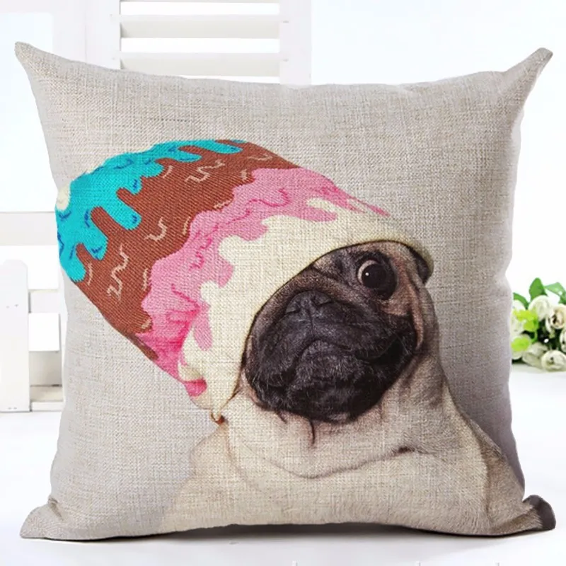 Чехол для подушки с изображением животных собаки детей Декоративные Чехлы