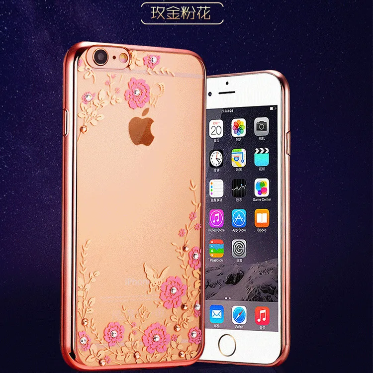 For Samsung Galaxy J3 J5 J7 2016 S7 Edge S6 A3 A5 A7 Note 3 4 5 Grand Prime Plating Case Cover Soft TPU Flower Flora Phone Cases |