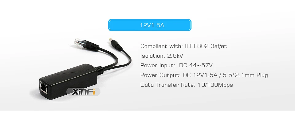 48 В до 5 В 12 в активный изолированный PoE сплиттер IEEE802.3af/at 12 в водонепроницаемый гигабитный poe сплиттер 5 в Micro USB poe для Raspberry Pi