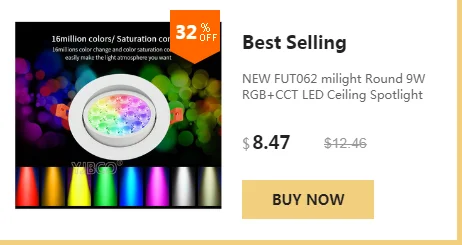 12 Вт Milight FUT066 светодиодный светильник AC220V RGB+ с регулируемой яркостью светодиодный круглая Светодиодная панель совместима с 2,4G пультом дистанционного управления/мобильным wifi