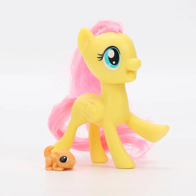 4 шт./компл. дружба-это чудо игрушки My Little Pony всех цветов радуги; платье Эпплджек маленькие пони: чирайли ПВХ экшн статуэтки коллекционные модели
