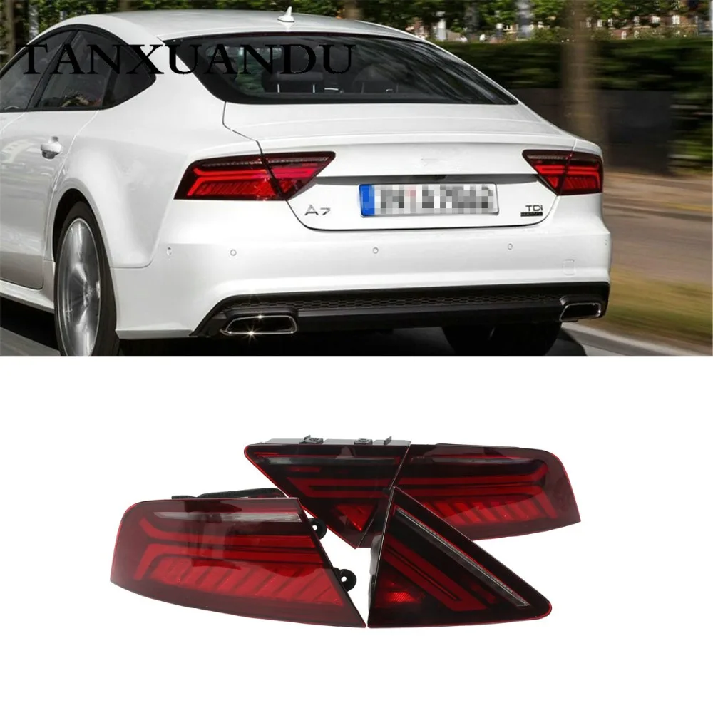 L & R Динамический светодиодный фонарь темно красный задний световой индикатор