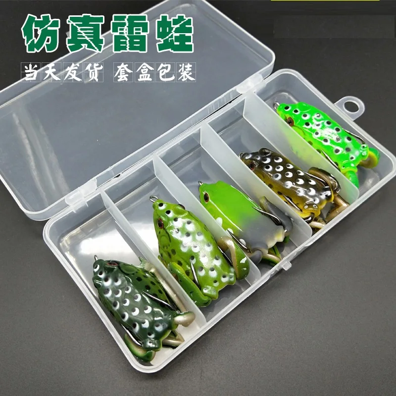 5 шт./кор. см 15 г лягушка рыболовные приманки комплект Snakehead заманить ливневый