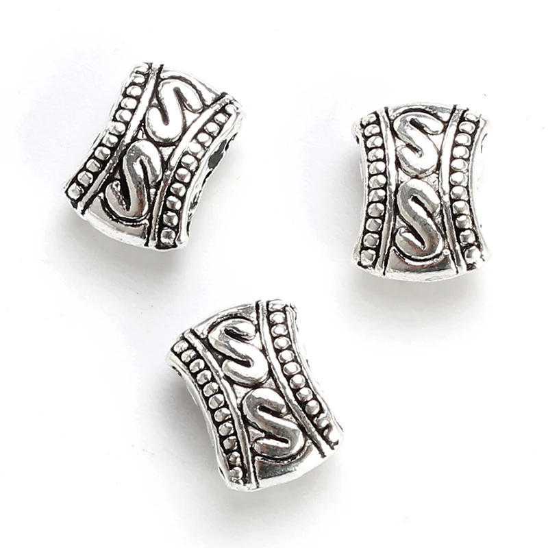 Винтажные бусины MEIBEADS из цинкового сплава антикварные прямоугольные