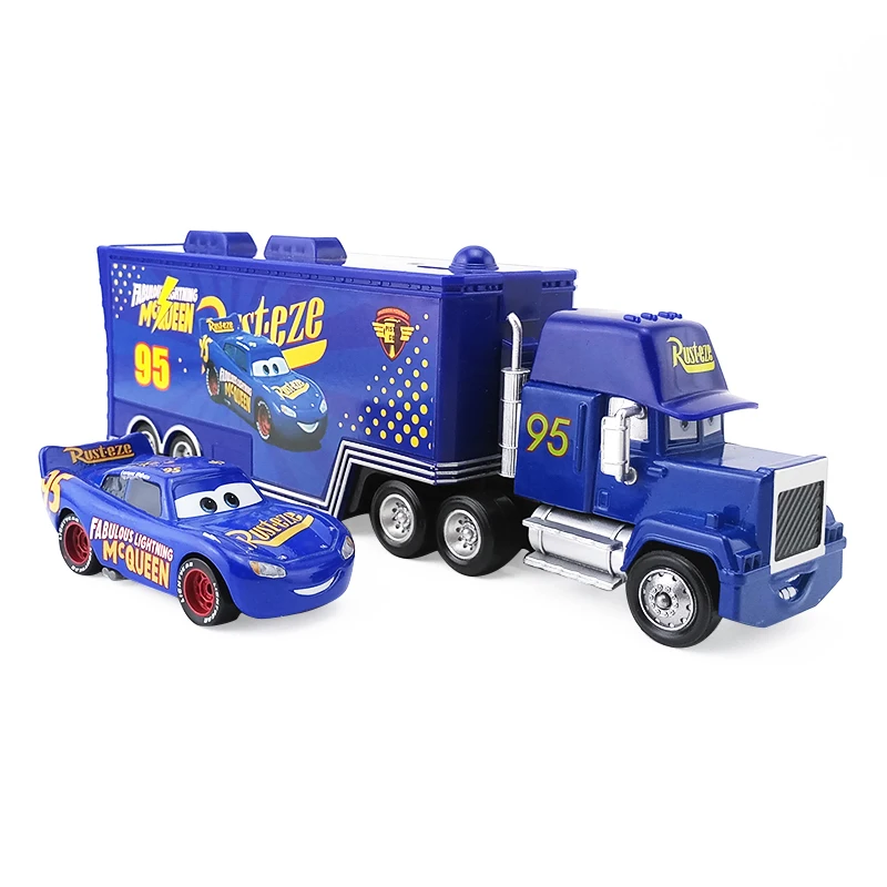 Disney Pixar Машинки 3 синий Lightning McQueen и синие нет. 95 тяжелый грузовик 1:55 модель детских