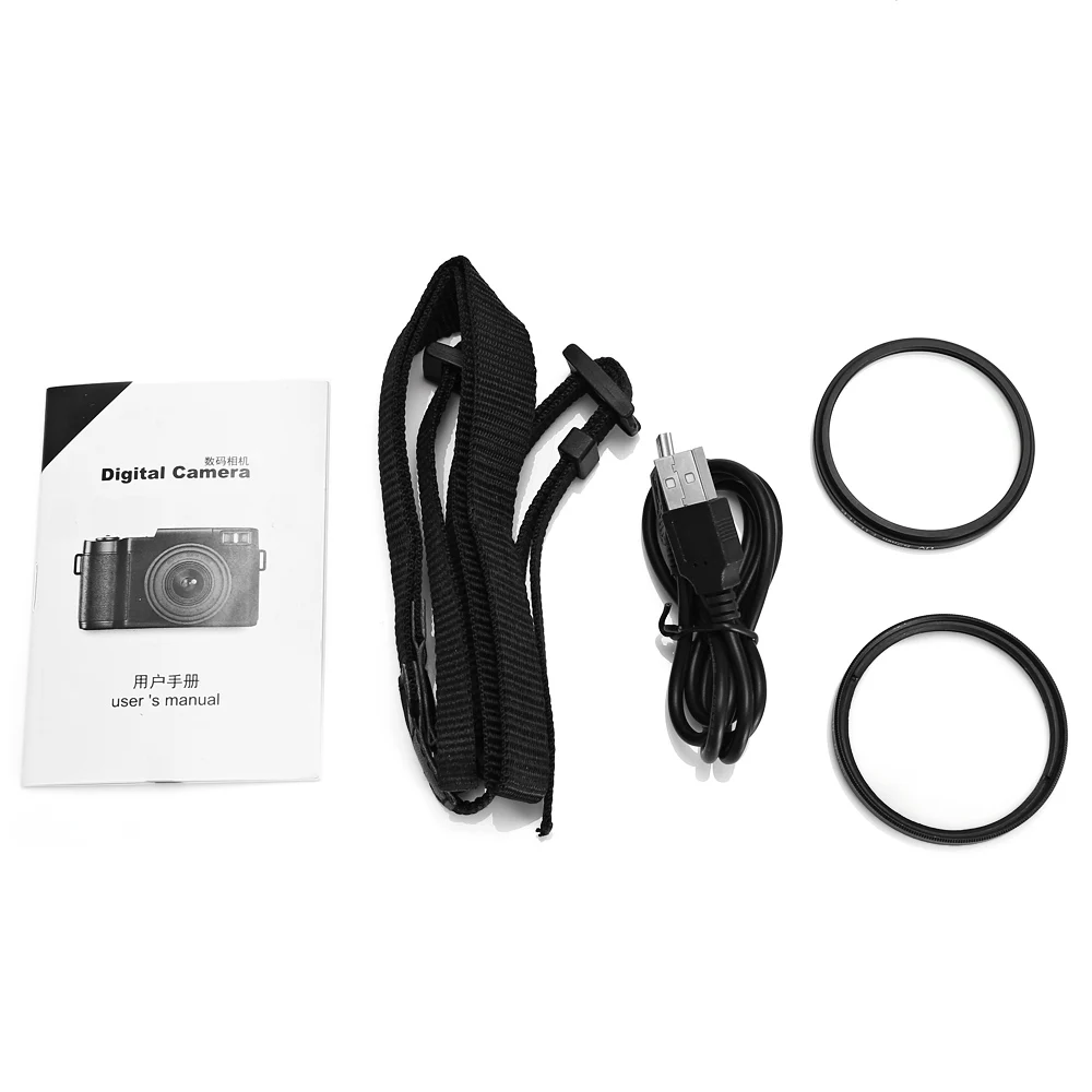 AMKOV CD-R2 Digital Camera Video Camcorder 800W Pixel With 3&quot TFT Screen UV Filter 0.45X Super Wide Angle Lens LED Flash Light |