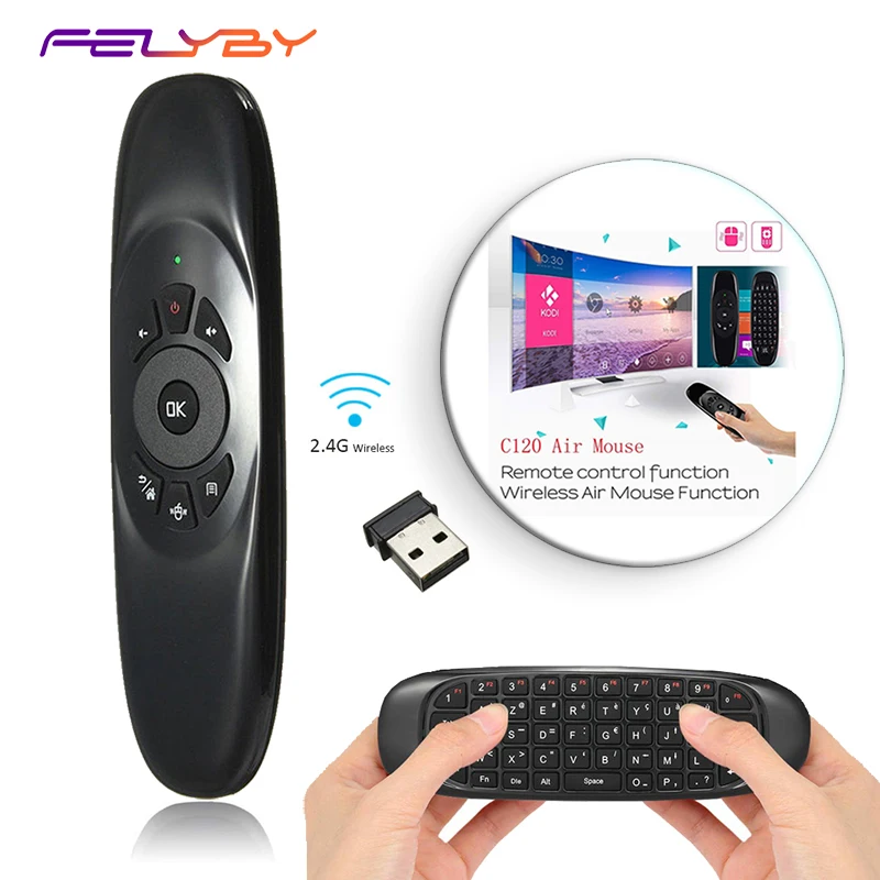 FELYBY C120 Air Mouse USB универсальный пульт дистанционного управления 2 4 ГГц беспроводная