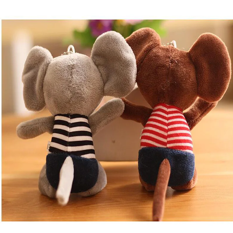 16 см с креативным бантиком галстук мышь плюшевая игрушка брелок сумка Маленькая