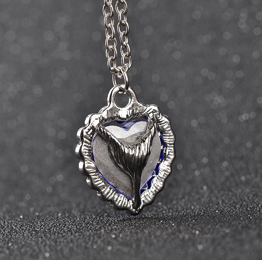 Ожерелье с голубыми кристаллами океана кулон ювелирное изделие ожерелье ключицы