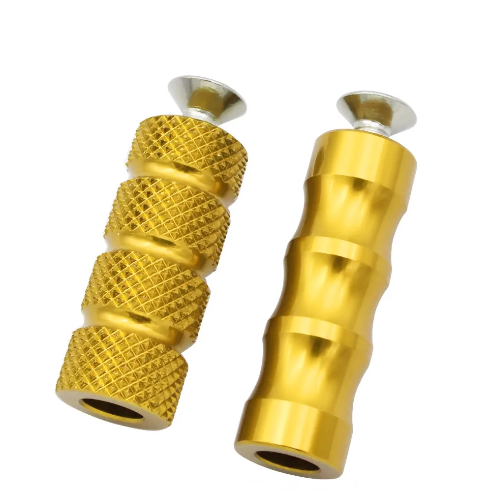 Gold Shift Lever Bj moto дропшиппинг ЧПУ Алюминиевый мото задний Набор подножки 6 мм ЧПУ рычаг переключения ручного тормоза подножки Rearset подножки - Цвет: Gold Shift Lever