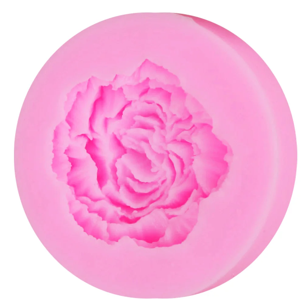 M638 мини Peony3D соевый воск для свечей пресс-форма мыла силиконовая форма ручная