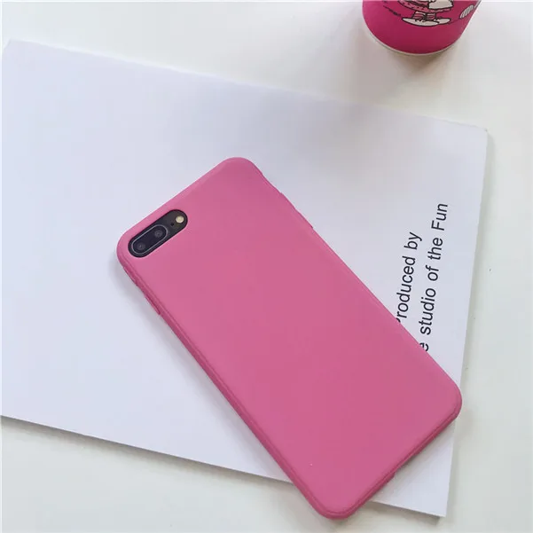 Оптовая продажа простой дизайн чехол для телефона iPhone XR XS MAX 6 Plus s 7 8 X Macaron cas милый