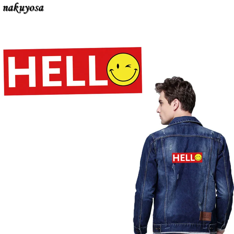 Hello smile styles глажка на тепловом прессе переносная Бытовая железная буква наклейки