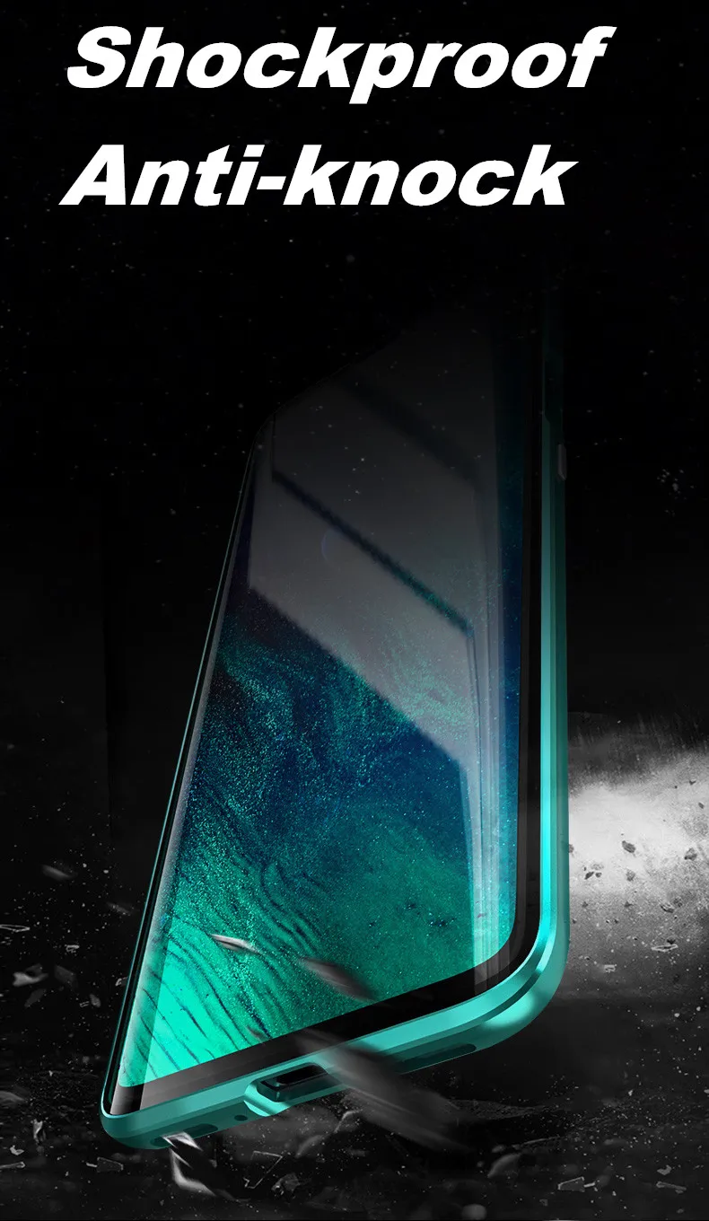 

Magnetic Case for Oneplus 7 Pro Case 1+7 Front+Back double-sided 9H Tempered Glass Case for Oneplus 6 6T Metal Bumper Case 1+6T