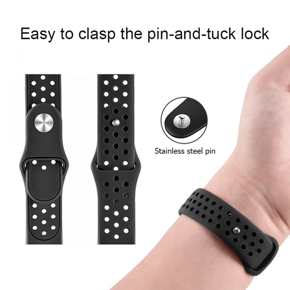 Strap Bands Silicone for Fitbit Versa Adjustable Sport Wrist Band Watch with Air Holes Mi 2 Dropshipping Bracelet | Электроника
