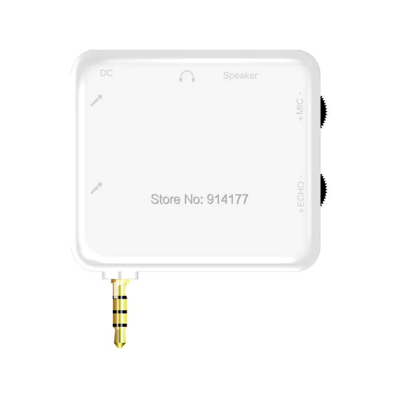 Новейший белый портативный караоке звук конвертер эхо микшер для