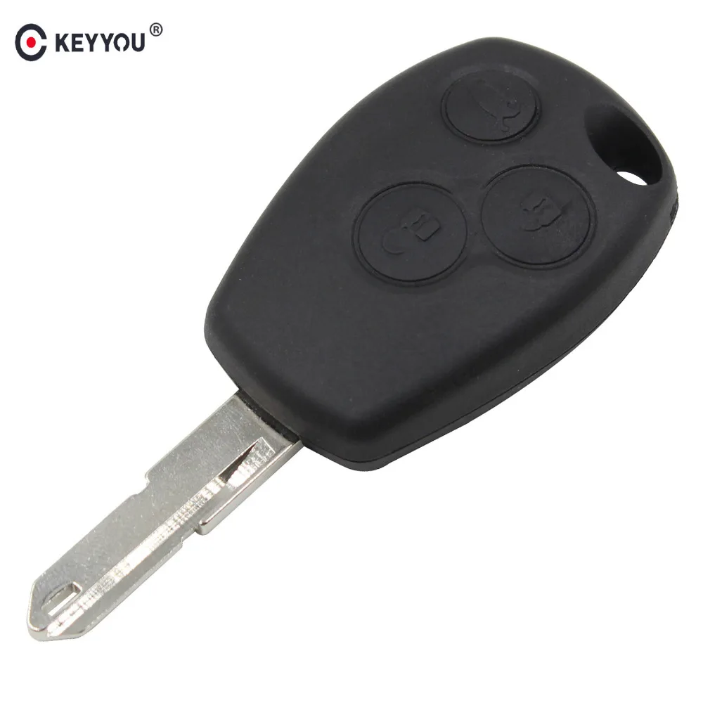 Чехол KEYYOU с дистанционным управлением для ключей, 3 кнопки для Renault Duster Logan Fluence Clio Vivaro Master trafdex Kangoo Megane laguna