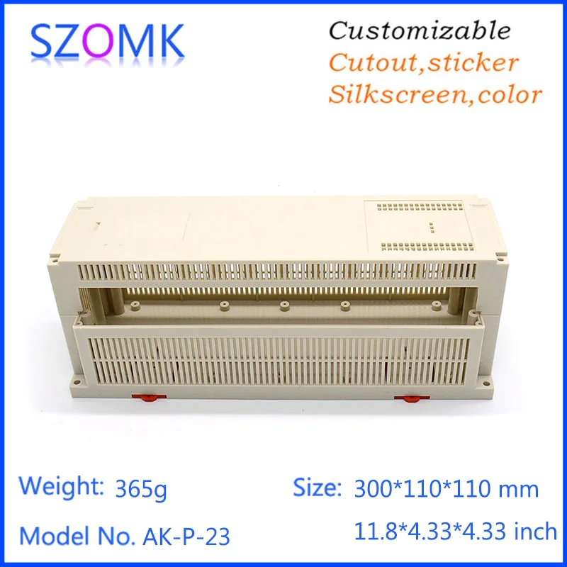 

10 pcs, plastic enclosure for pcb lcd plastic housing junction box 300*110*110mm PLC Industrial box instrument enclosure