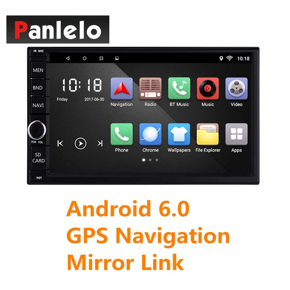 7 дюймов 2 Din головное устройство Android 6 0 автомобильный стерео Автомобильный GPS