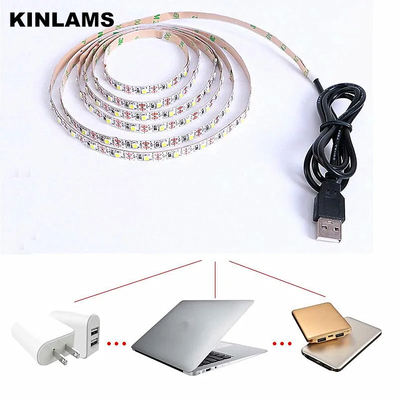

Светодиодные ленты KINLAMS, USB-кабель, мощность 5 В, Рождественская лампа для улицы, кемпинга в помещении, высокая яркость, декоративсветильник s