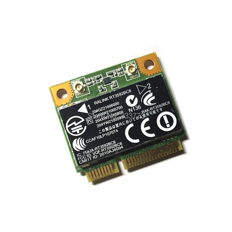 Сетевая мини карта PCI E RALINK Rt3592 RT3592BC8 630813 001 300M совместима с Bluetooth 3 0 Для 4530s 4230s|card reader