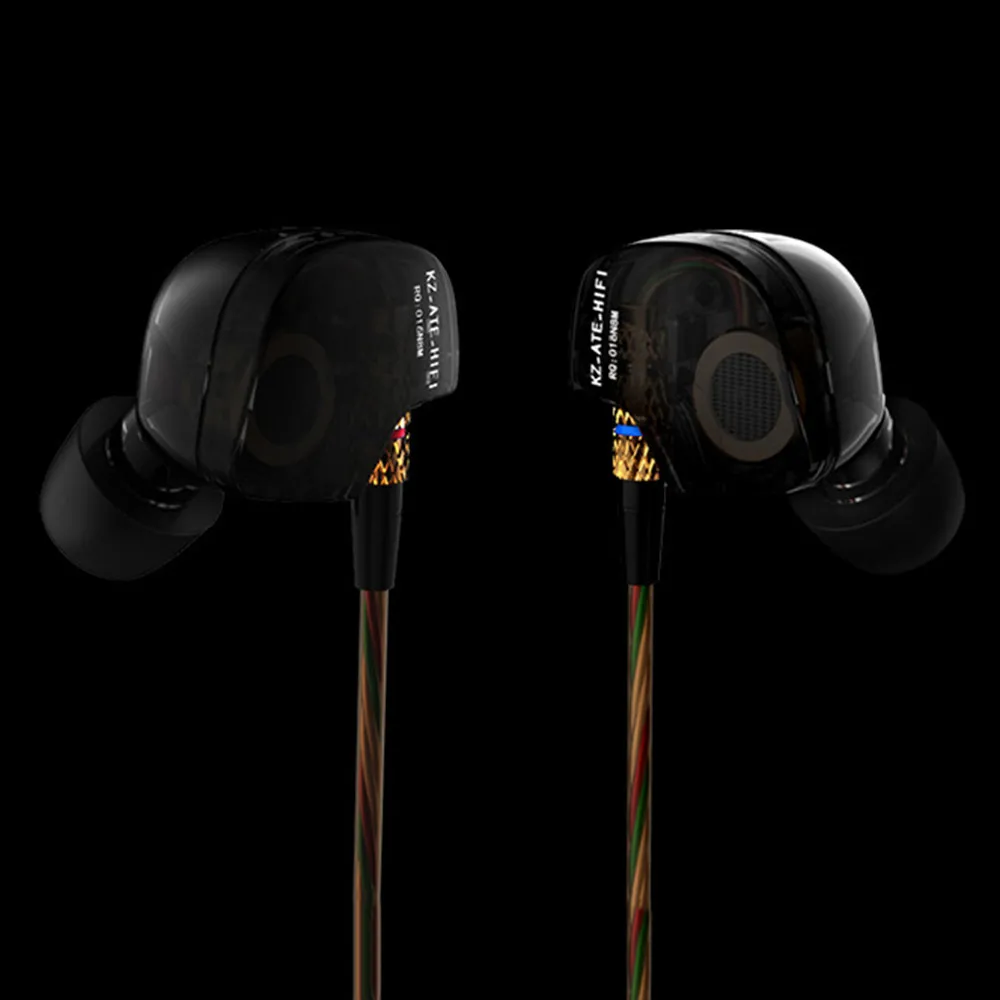 HIPERDEAL KZ ATE HIFI наушники спортивные беспроводные бас металлические стерео микрофон