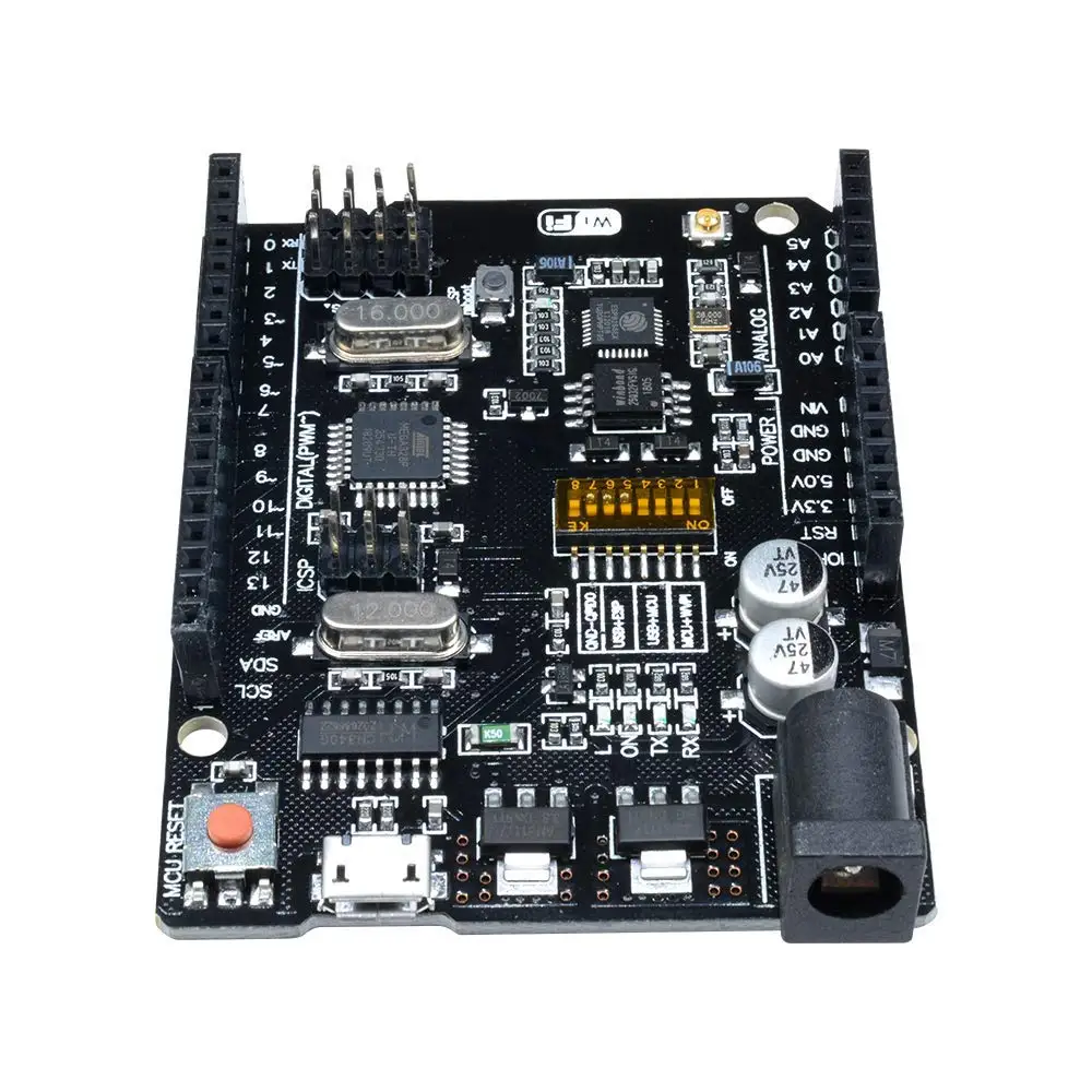 Для UNO R3 ATmega328P WiFi ESP8266 32 Мб USB TTL памяти CH340G Плата расширения для Arduino NodeMCU WeMos D1