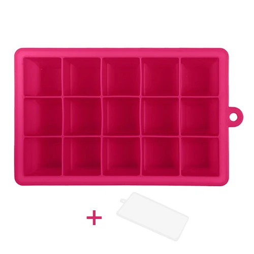 Rose Red Силиконовая форма для льда сока popsicletray конфетный торт Сезон: Осень формы для пуддинга, шоколада квадратный Форма кубик льда для виски Кухня гаджеты - Цвет: Rose Red