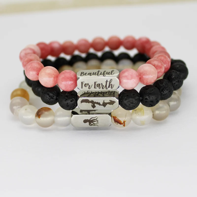 Слишком красивый браслет с землей-ювелирные изделия выкидыша-браслет памяти