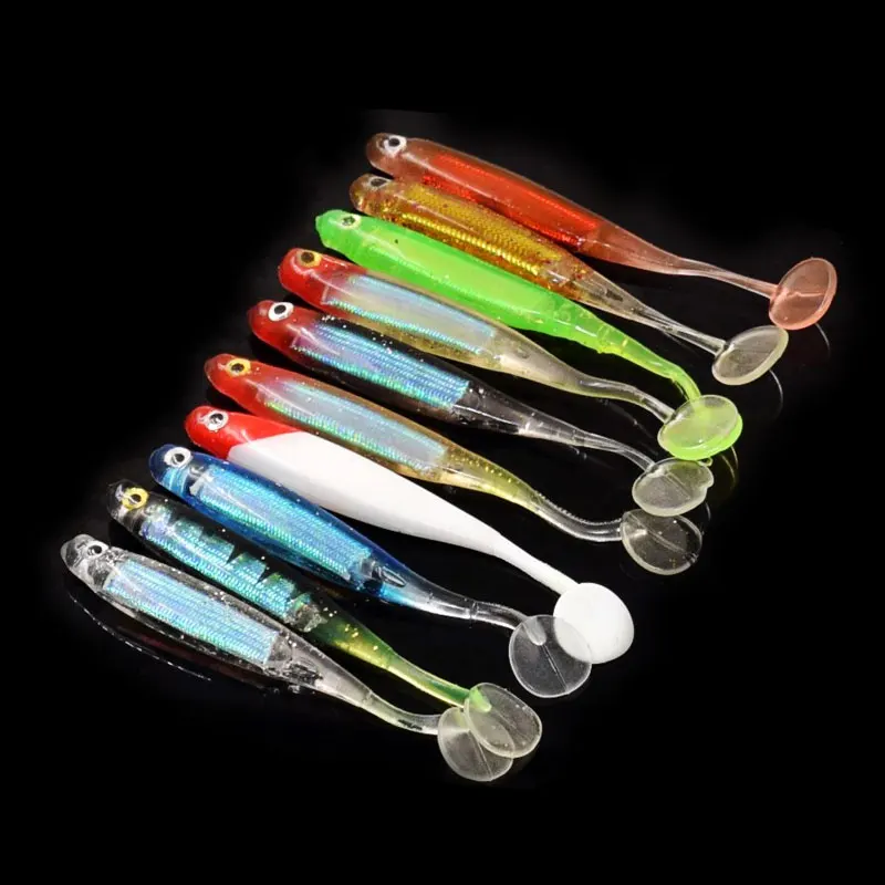 10 шт./компл. 5 г резиновая т Мягкая приманка в виде червей Pesca искусственная