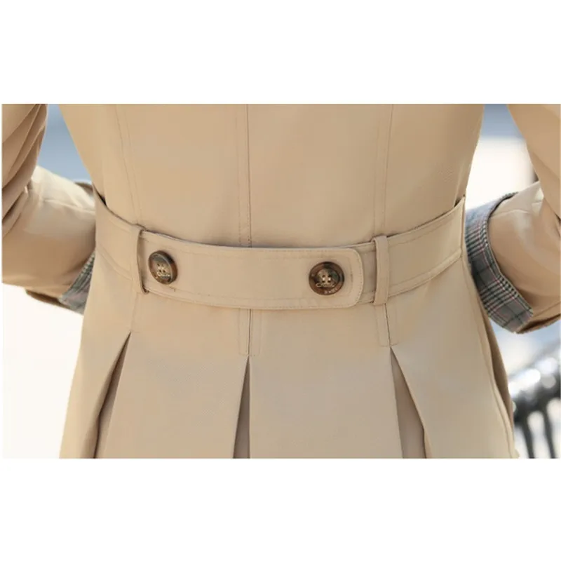 Качественный тренчкот Женская Весенняя Модная приталенная ветровка Женское