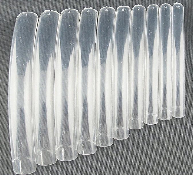 10 шт. накладные ногти Экстра длинный половинный коврик фарфоровый белый