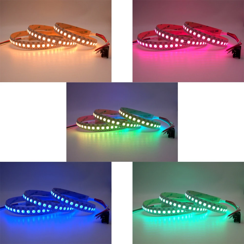 20M 15M 10M 5M WS2812B LED Strip IC 30 leds/M RGB Smart Pixel + Colorful X1 Led Controller power supply | Лампы и освещение