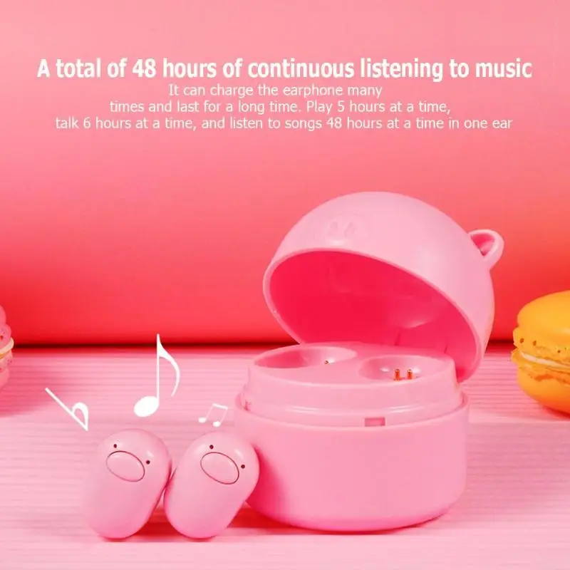 Мини TWS Cute Pig беспроводные audifonos para celular Bluetooth kulakllik наушники игровая гарнитура