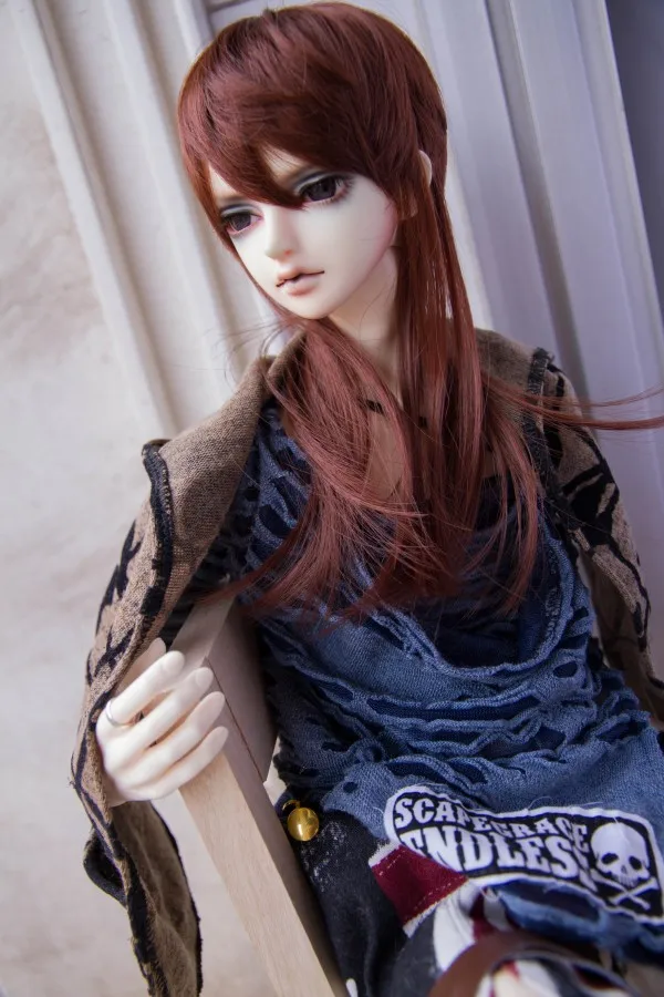 

BJD doll wigs Natural modelling hair wigs for 1/3 BJD DD SD Uncle doll High-temperature wire long hair wigs doll accessories