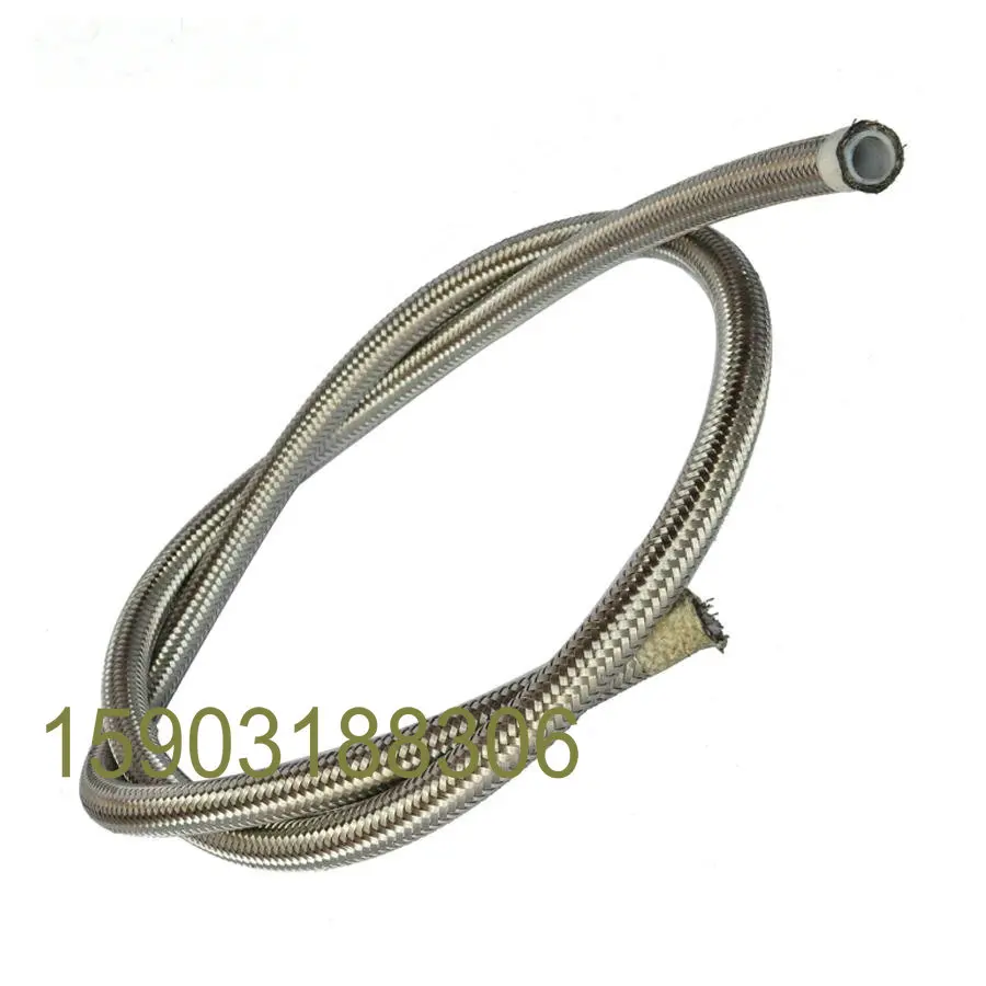 

AN3 ID:1/8" Braided SS PTFE Brake Hose Car Motorcycle Hydraulic Brake Fuel Line Hose 1M