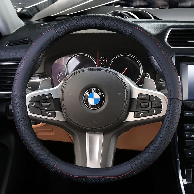 Верхний слой кожаный руль чехлы для BMW 3 серии седан asloon wagon touring M3 320I 325I E90/E91/E92/E93