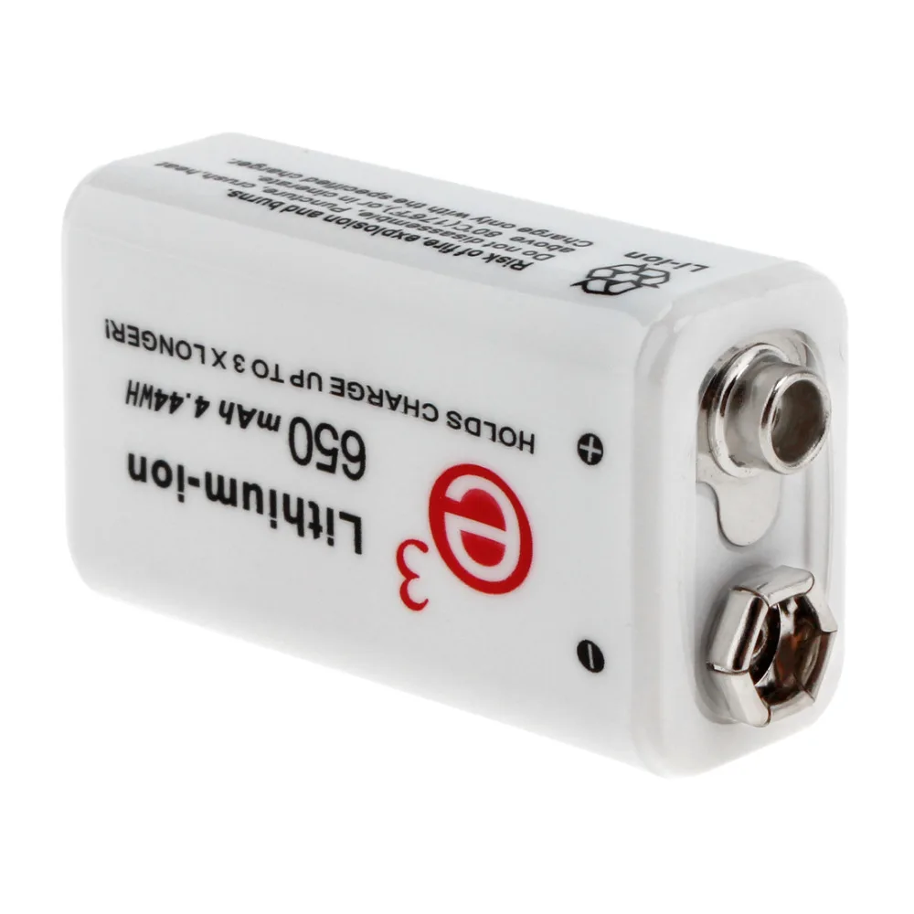2 шт./лот Soshine 650 мАч 9 В литий ионная аккумуляторная батарея в перезаряжаемая