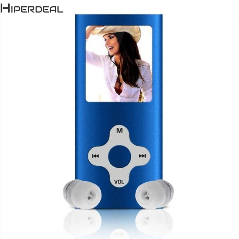 Тонкий цифровой mp3 плеер Hiperdeal 8 ГБ ЖК экран 1 дюйма FM радио|MP3-плееры| |