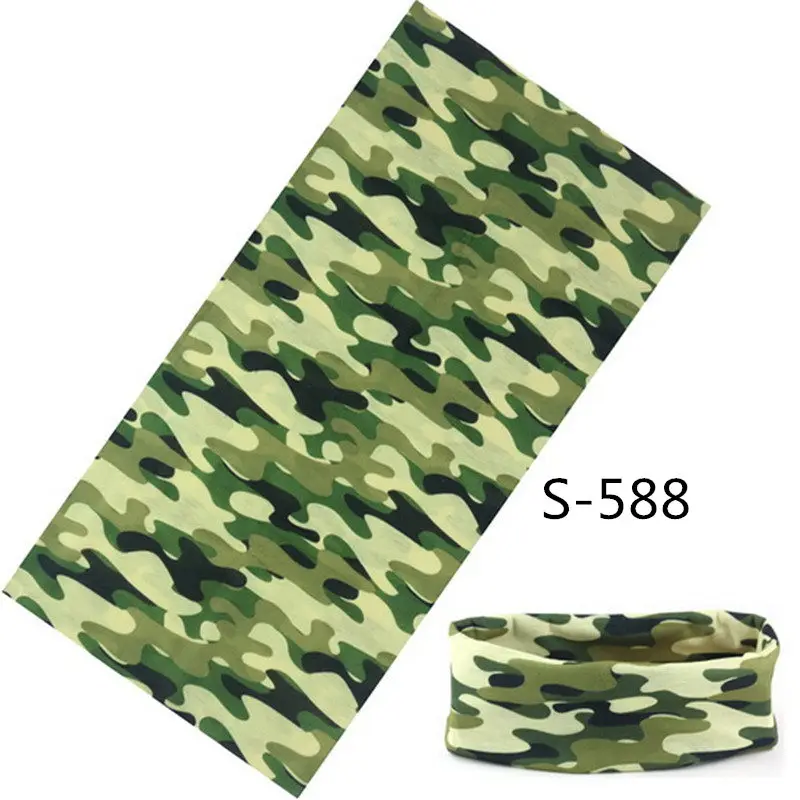 Анти УФ Камуфляж бесшовная Бандана Повязка На голову маска для лица волшебный