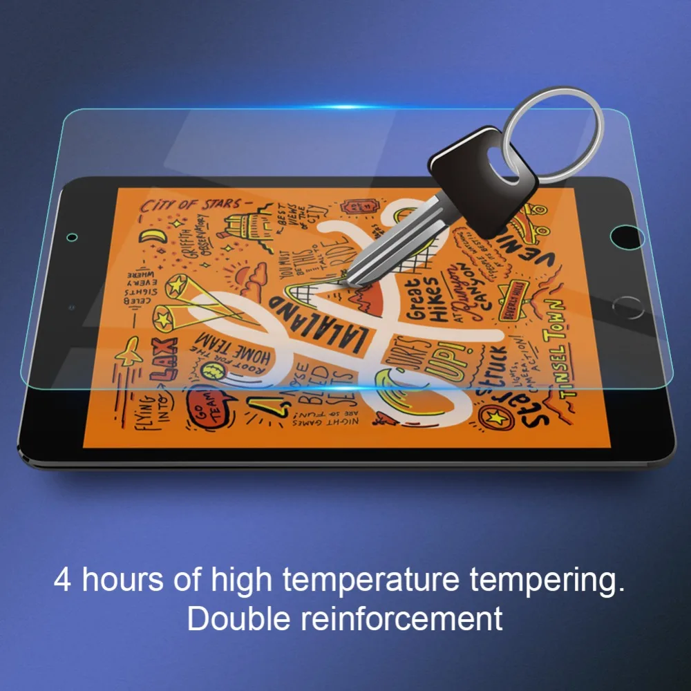 Ультратонкое закаленное стекло Nillkin 9H + 2.5D для Apple iPad Mini 2019 защитная пленка экрана