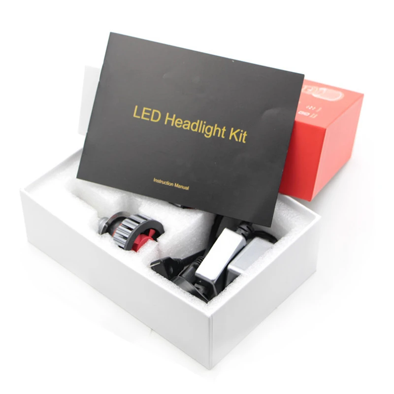 2018 Новейшая 4 боковые фары для автомобиля H4 LED H7 H11 H8 9005 HB3 9006 100 Вт 12000lm Canbus Light 3000K 6000K