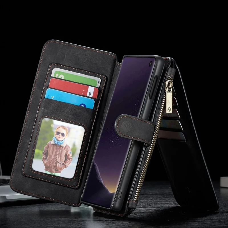 Case on For Coque Samsung Galaxy S10 5G Case Plus Leather Wallet Phone Cover For Samsung Galaxy S10 Plus S 10 S10 Lite Etui Capa