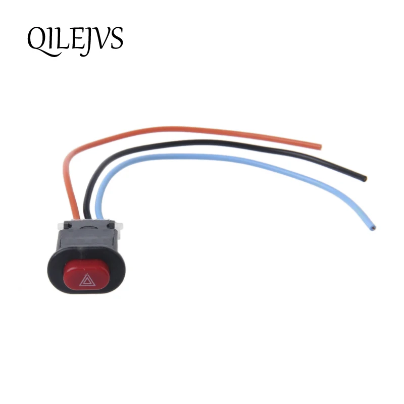 Motorcycle Hazard Light Switch Double Warning Flasher Emergency Signal w/3 Wires Lock | Автомобили и мотоциклы