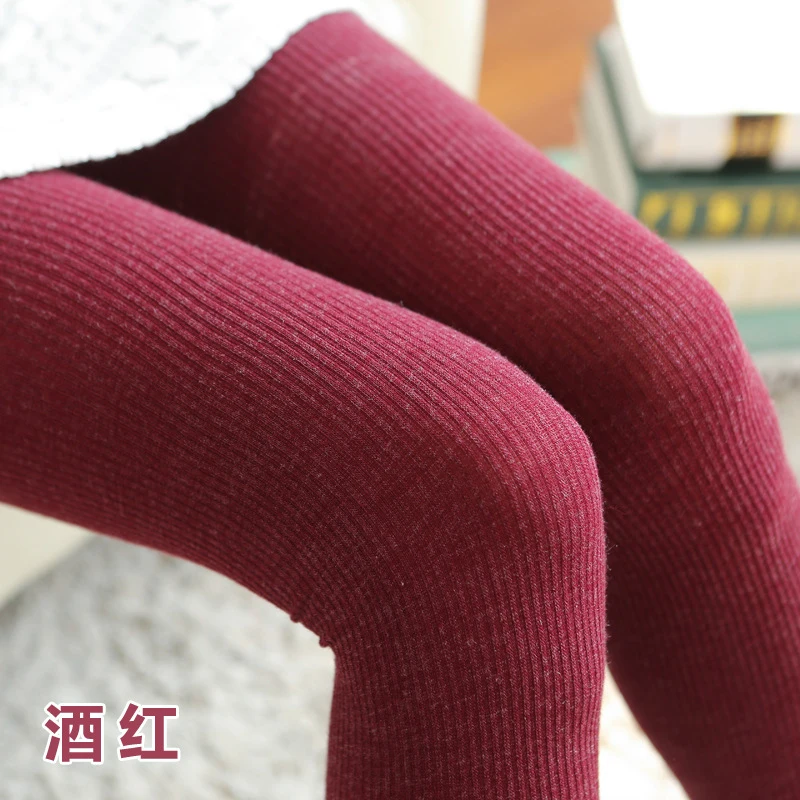 Новые осенне-зимние плотные колготки из кроличьей шерсти жаккардовые в